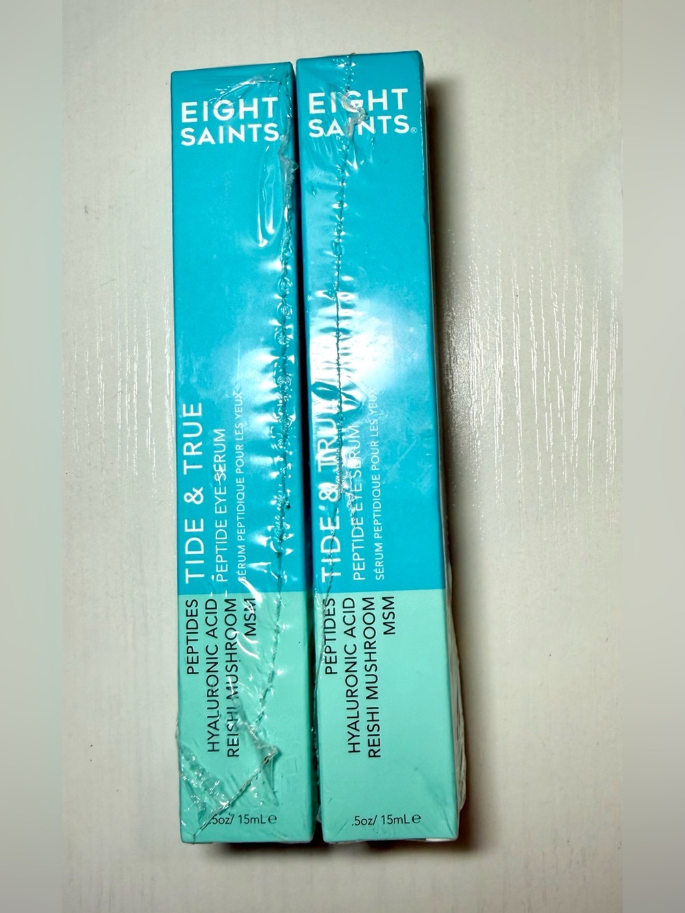 2 Pack!! Eight Saints Tide & True Peptide Eye Serum 0.5 oz/15mL NIB Sealed